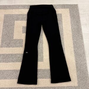 Alo Black Spandex Boot Cut Pant